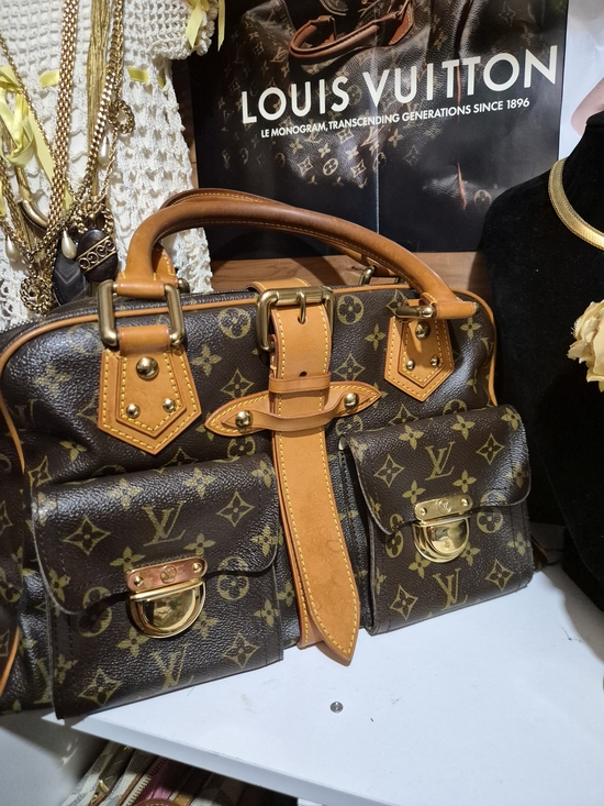 Louis Vuitton Handbags - Louis Vuitton Brown Monogram Canvas Satchel with Vachetta Leather Trim